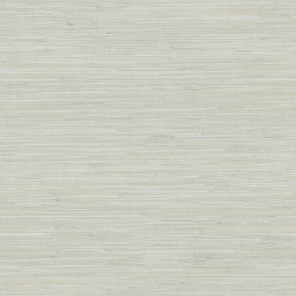 Chesapeake Waverly Light Grey Faux Grasscloth Prepasted Non Woven Blend Wallpaper, 20.5-in by 33-ft, 56.4 sq. ft.