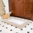thumbnail image 1 of Chesapeake Whitney Ombre 2pc Reversible Doeskin Beige Bath Rug Set (21"x34" & 17"x24"), 1 of 7