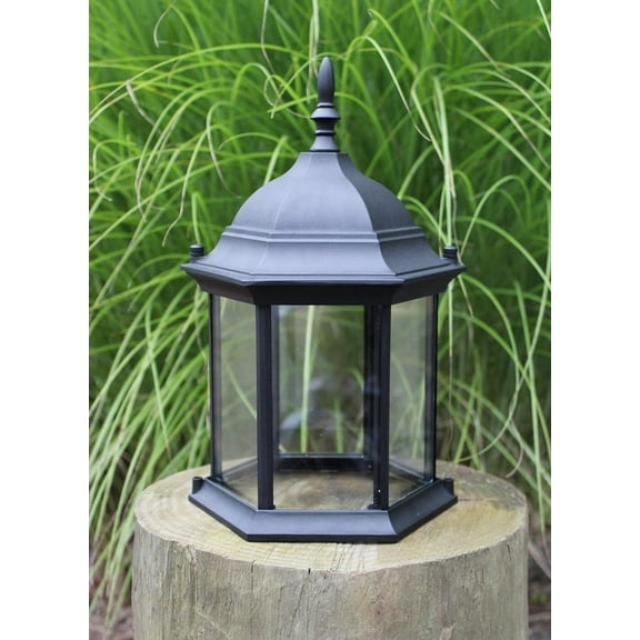 Chesapeakecrafts Authentic Lighthouse Top with Metal Grills and Real Glass Windows. Weatherproof Metal Top for DIY Yard Lighthouses. Powder-Coated Cast Aluminum. (Small 12 x 8 x 7) Without grids