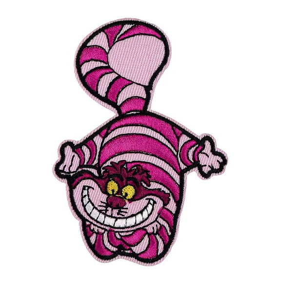 Cheshire Cat Alice in Wonderland Character 2.5 Inch Tall Iron On Patch