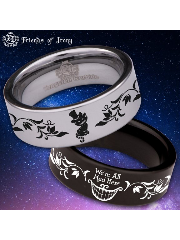 Cheshire Cat Tungsten Carbide Ring