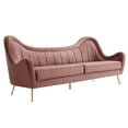 thumbnail image 1 of Cheshire Channel Tufted Performance Velvet Sofa-EEI-5874-DUS, 1 of 4