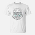 thumbnail image 1 of Cheshire Faced Cat Were All Mad Here Smile TShirt, 1 of 2