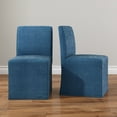 thumbnail image 1 of Chesnee Dining Chair with Long Slipcover, Marine Blue MB2405-016 (2 Pack), 1 of 7