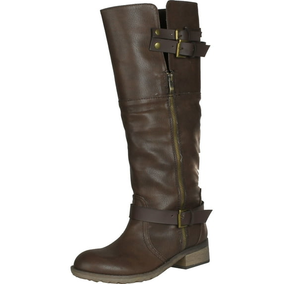 Chesney Round Toe Synthetic Knee High Boot