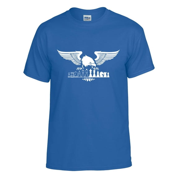Chess All American Chess Eagle in white ink; Chess T-shirt, Men Women, Girls, Boys Chess Shirt; Hoodie Available