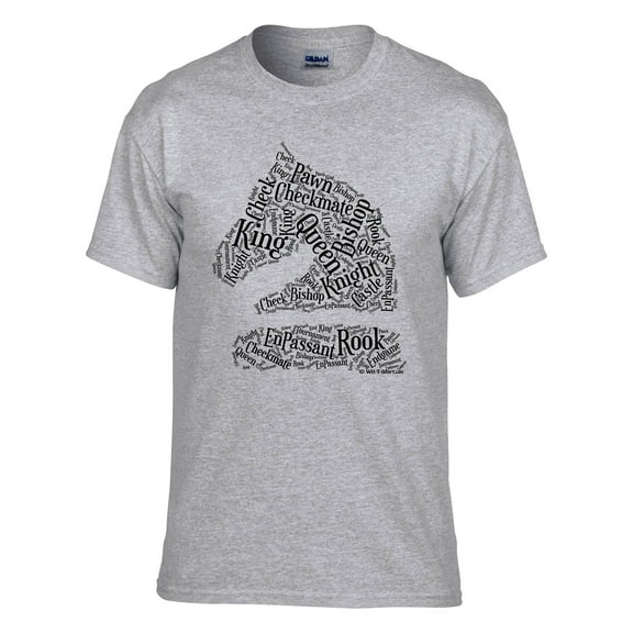 Chess Black Knight (Knight Figure Chess Words); Chess T-shirt, Men Women, Girls, boys Chess Shirt