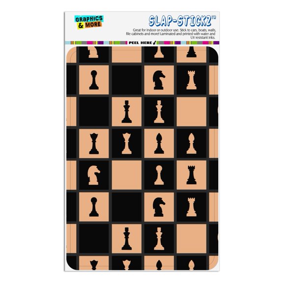 Chess Board Pieces Pattern Home Business Office Sign