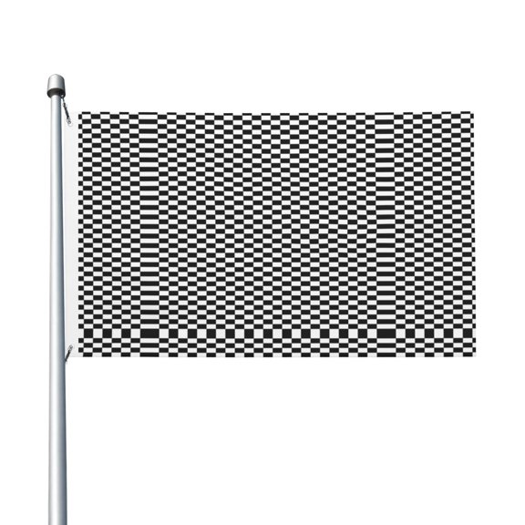 Chess Checkerboard Flag Flag 3x5ft Double-Sided Printing Indoor/Outdoor Decorative Banner National Flag