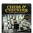 thumbnail image 1 of Chess & Checkers Set with 9” Glass Board, 1 of 6