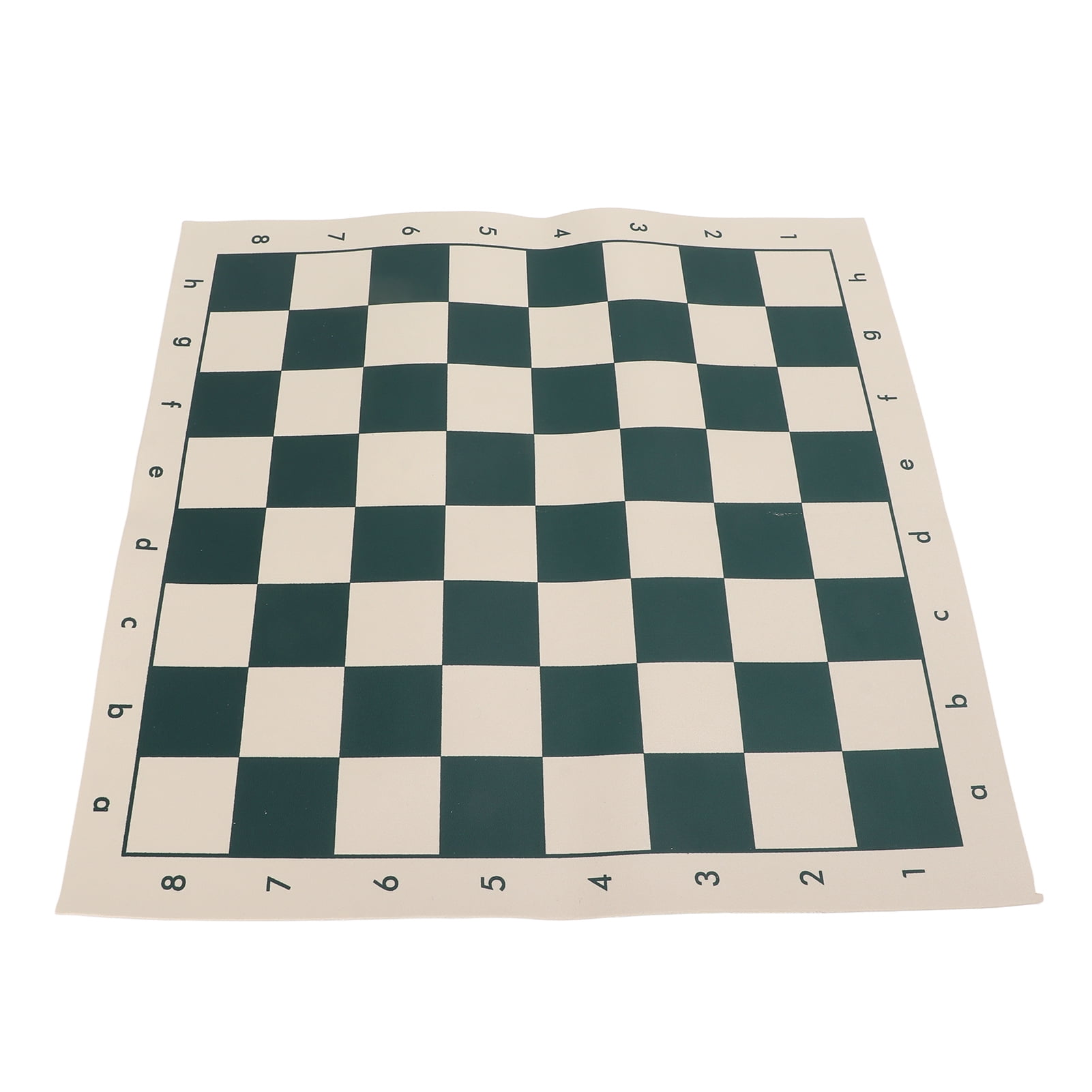 100 Cells PVC Checker Chessboard Wooden Chess Pieces Set 41*41cm