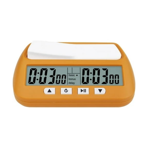 Chess Clock Digital Chess Clock Chess Timer Tournament Clock Chinese Chess Game, Orange