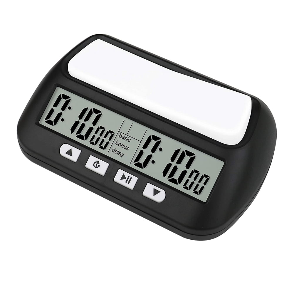 Chess Clocks,Professional Portable Digital Chess Board,Competition Count Chess Games Electronic Stop - Brown, 13.8x8.8x4.5cm