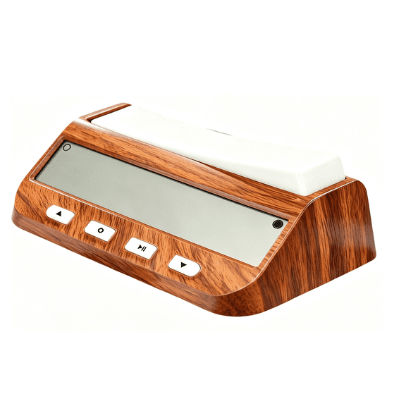 Chess Clock Digital Timer, Digital Chess Clock, Chess Count Down Game Timer, Multipurpose Clock Digital Timer with Delay Count Downs up Alarm for Chess Board Game Competition,Khaki