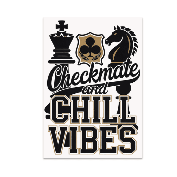 Chess Club Design Wall Art - Chess Enthusiast - 13x19 Poster Print