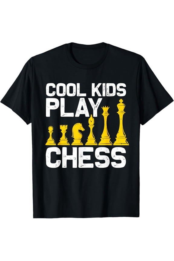 Chess Design For Boys Girls Kids Chess Board Chess Player T-Shirt men and women can wear, black, white, gifts