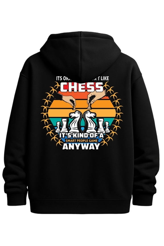 Chess Enthusiast Hoodie hoodies & sweatshirt funny humor men sweater hoodie black Winter wear, vintage style, comfortable fit, patterned sweatshirt, streetwear lovers streetwear wife