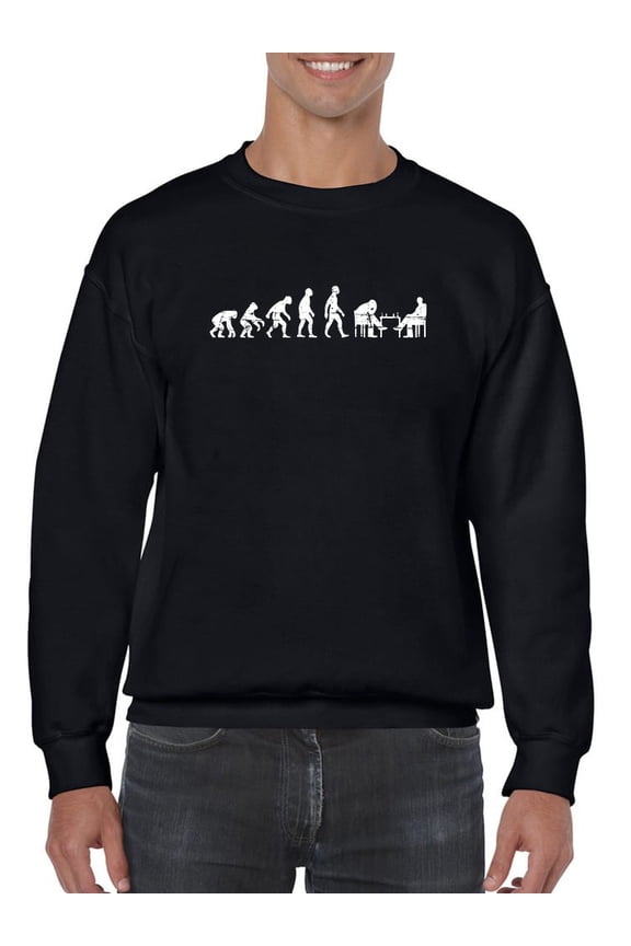 Chess Evolution Men Sweatshirt, Male Medium