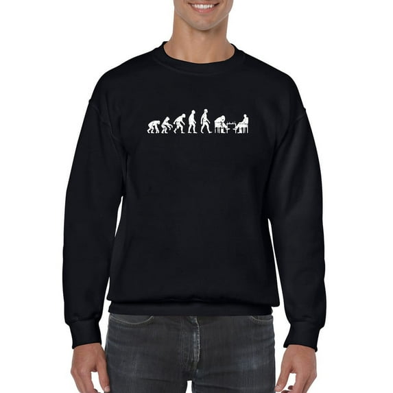 Chess Evolution Men Sweatshirt, Male x-Large