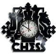 thumbnail image 1 of Chess Game Vinyl Record Wall Clock, Chess Piece Gift for Any Occasion, 1 of 7