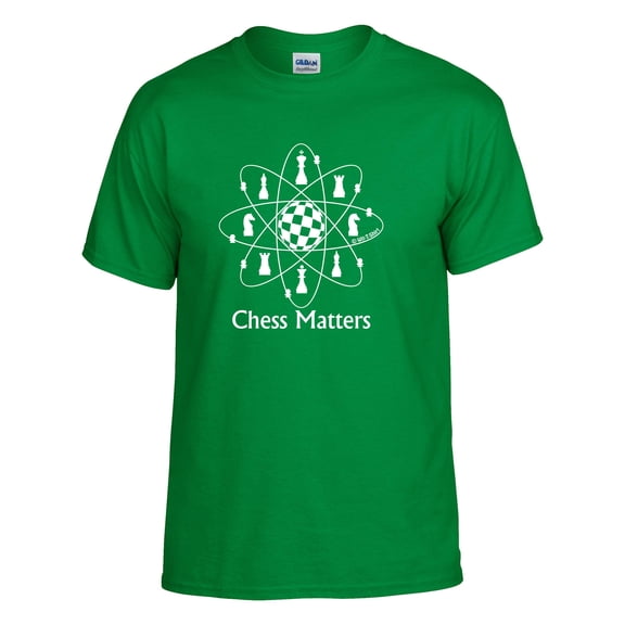 Chess Matters : White Chess Atom, Chess T-shirt, Chess Shirt; Men Women, Boys, Girls
