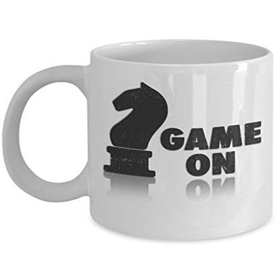 Chess Mug - Game On - Hobby Theme Gift - 11 oz Ceramic Coffee Cup