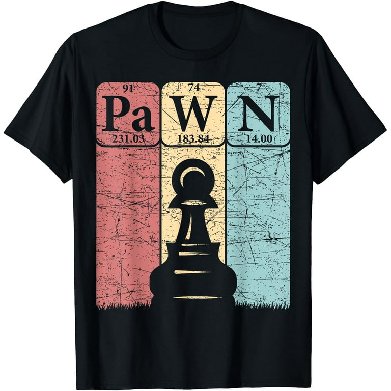 Chess Pawn Periodic Table Elements Nerd Chess Player Vintage T