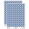 thumbnail image 1 of Chess Piece White Rook 200+ Round Stickers - Dark Blue - Gloss Finish - 0.50" Size, 1 of 3