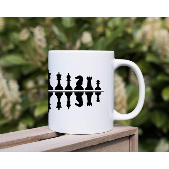 Chess Pieces Coffee Mug Chess Fan Gift UK Printed