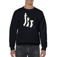 thumbnail image 1 of Chess Pieces Men Sweatshirt, Male Large, 1 of 4