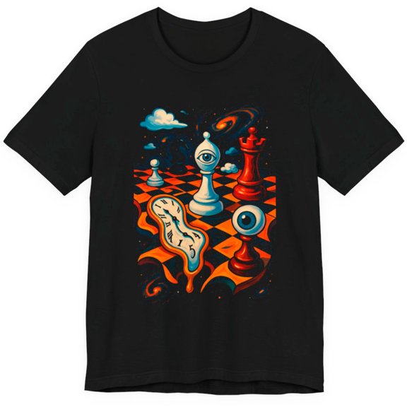 Chess Player T-Shirt – Dreamlike Surreal Chess Design – Unique Chess Tee