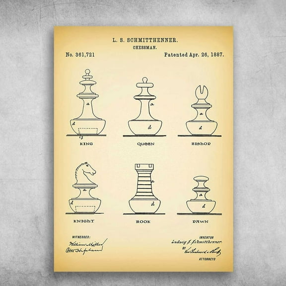 Chess Poster, Chess Lover, Chessman Poster 11 x 17 Inch Poster