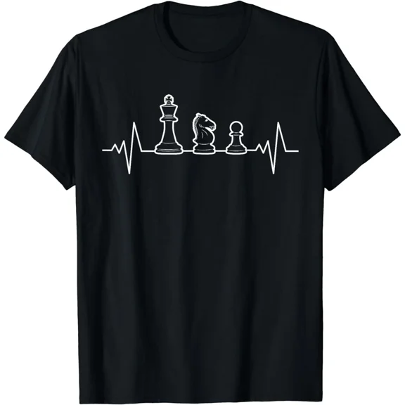 Chess Pulse Graphic Strategy Minds And Game Lovers Unisex T-Shirt, up to size 5XL