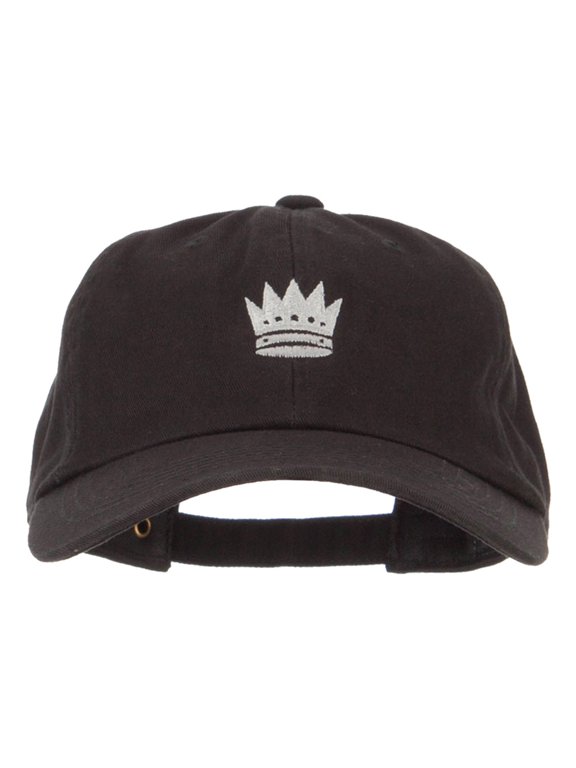 Chess Queen Embroidered Unstructured Washed Cap - Black OSFM