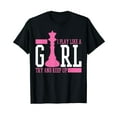 thumbnail image 1 of Chess Queen I Play Like A Girl T-Shirt, 1 of 5