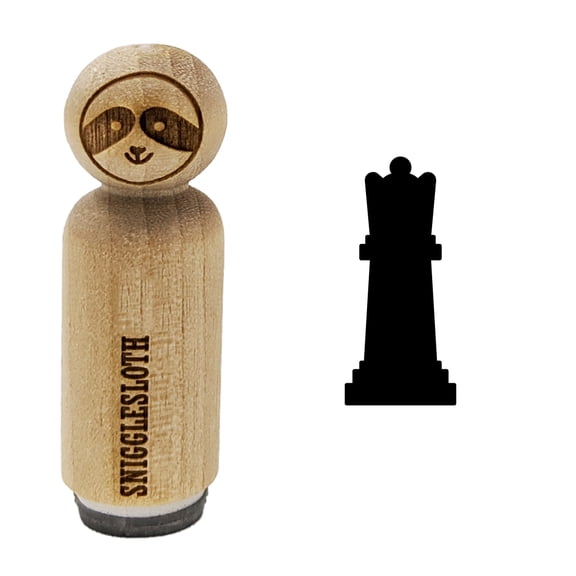 Chess Queen Piece Rubber Stamp for Scrapbooking Crafting Stamping - Mini 1/2 Inch