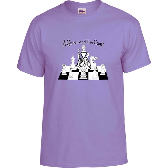 Chess: Queen and Her Court, Chess T-shirt, Chess Shirt; Women, Girls, Mom