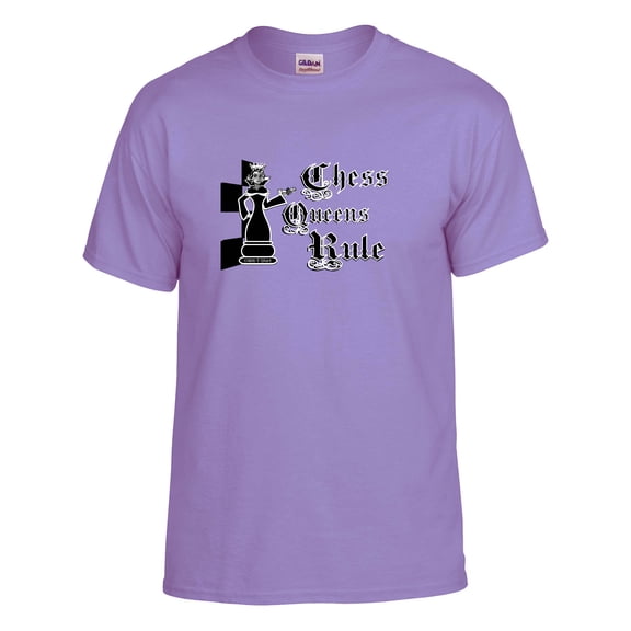 Chess Queens Rule Black Queen: Chess T-shirt, Men, Women, Girls, Boys Chess Shirt