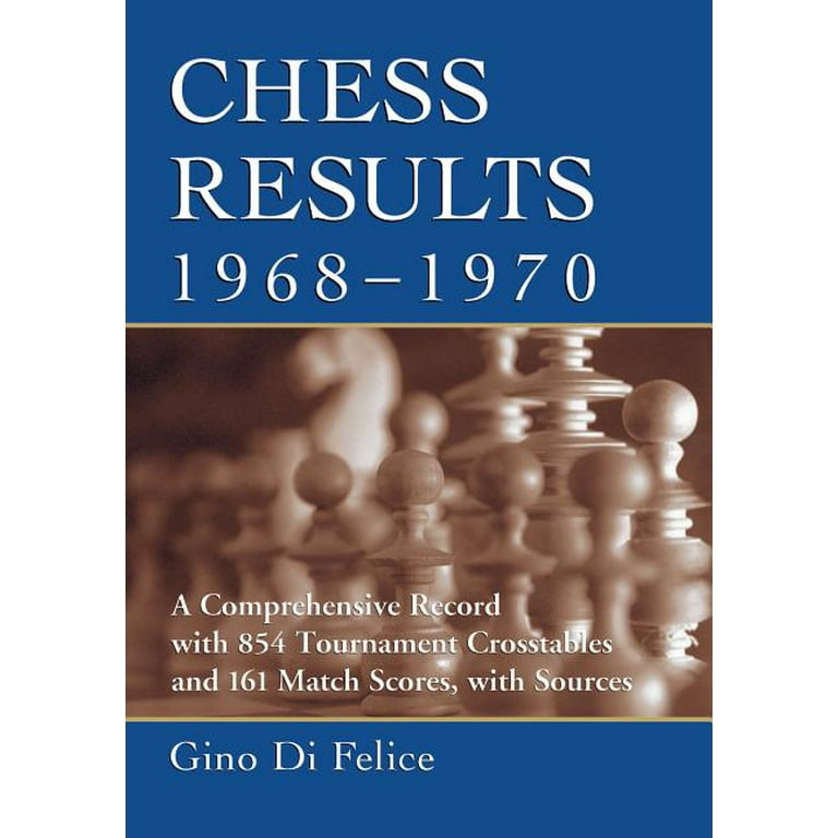 Chess Results, 1968-1970: A Comprehensive Record with 854 Tournament  Crosstables and 161 Match Scores, with Sources (Paperback) 