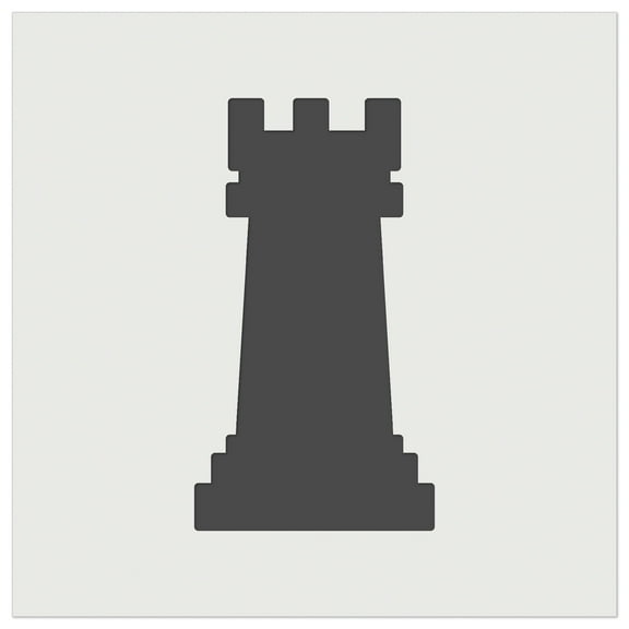 Chess Rook Piece DIY Cookie Wall Craft Stencil - 3.5 Inch