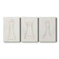 thumbnail image 1 of Chess Set Sketch II Premium Gallery Wrapped Canvas - Ready to Hang - 40 x 60 Each, 1 of 10