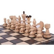 Chess Set The Luna - European Handcrafted Unique Wood Chess Set, Board with Storage