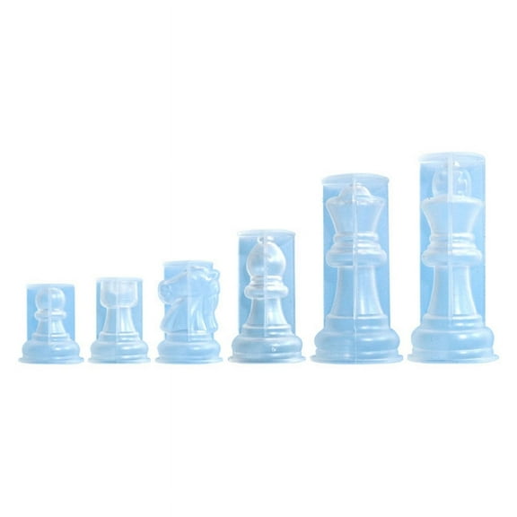 Chess Sets Resin Silicone Molds Board Game Moulds Large Chess Mold Chess Piece Mould Silicone Material for Epoxy Resin