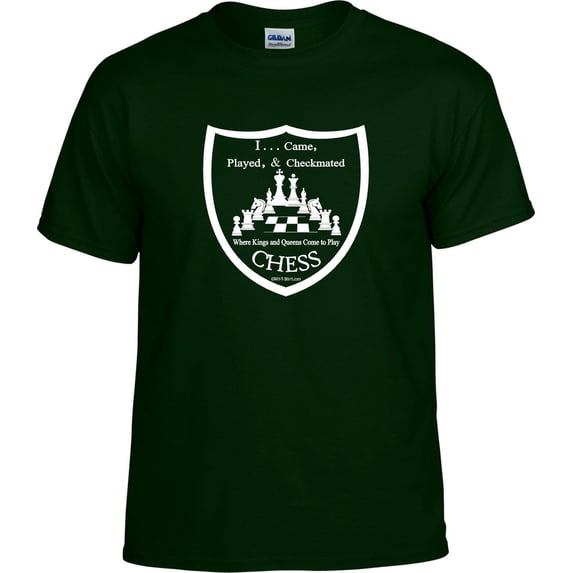 Chess Shield; I came, played, and checkmated; Chess T-shirt, Chess Shirt for Men, Women, Boys, Girls: Available Hoodie