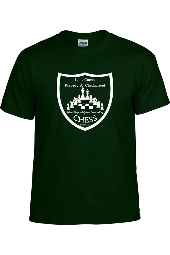 Chess Shield; I came, played, and checkmated; Chess T-shirt, Chess Shirt for Men, Women, Boys, Girls: Available Hoodie