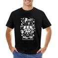 thumbnail image 1 of Chess Skull Head Men’s Graphic T-shirt Vintage Short Sleeve Sport Tee Black XL, 1 of 2