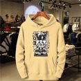 thumbnail image 1 of Chess Skull  Men‘s Fashion Casual Long Sleeved Hooded Loose Plus Size Pullover Hooded Street Sweatshirt, 1 of 7