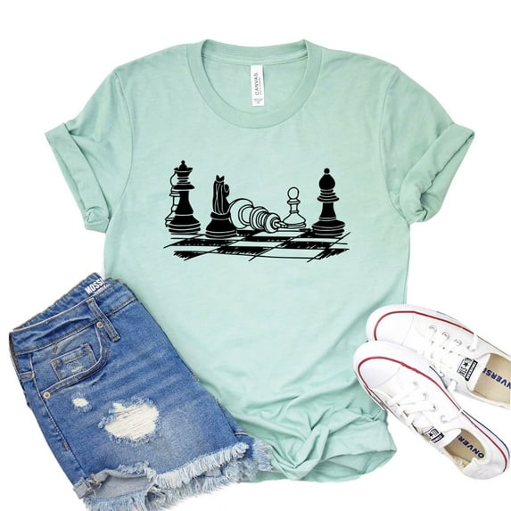 Chess T-shirt Player Gift Women's Checkmate Tee Christmas Tshirt Nerd Shirts Gambit Shirt