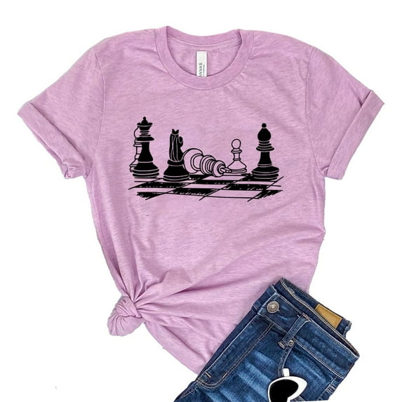 Chess T-shirt Player Gift Women's Checkmate Tee Christmas Tshirt Nerd Shirts Gambit Shirt