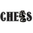 thumbnail image 1 of Chess Vinyl Wall Decal - Board Game Decor | Sticker | Lettering - 20"x8" [CH3], 1 of 4